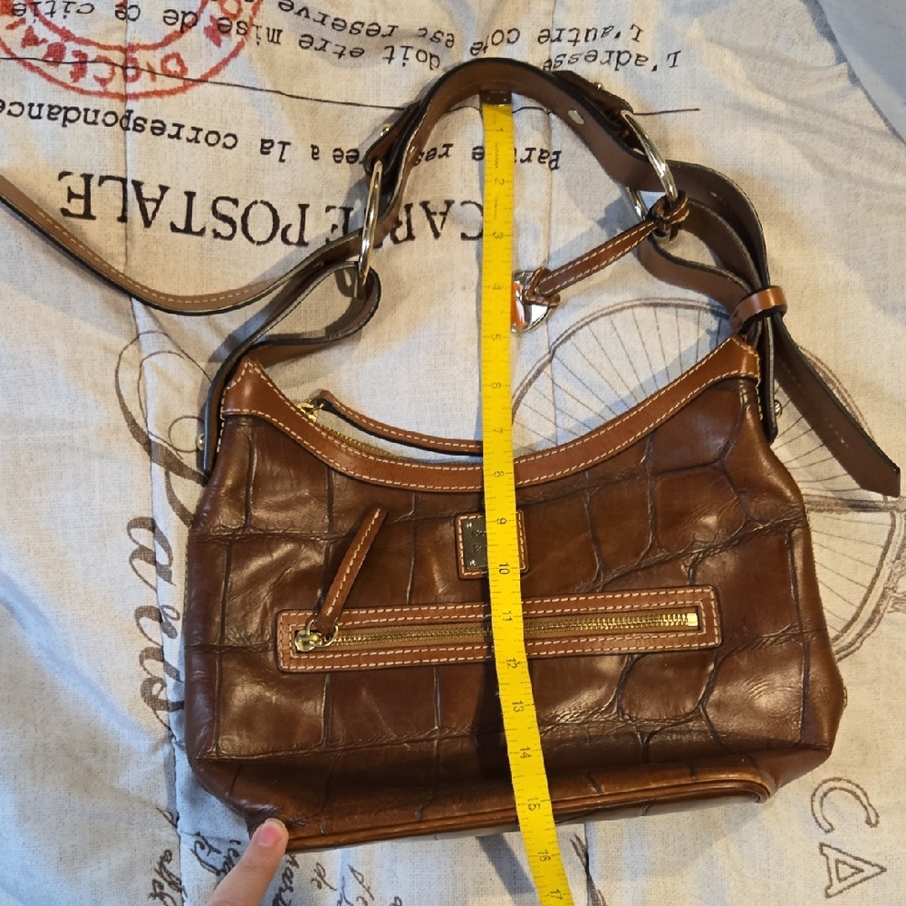 Dooney & Bourke Leather Shoulder Bag - Picture 2 of 16